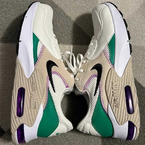 Nike Women's Air Max Excee 'Sanddrift Green Fuchsia' Size 9.5 - Picture 9 of 12